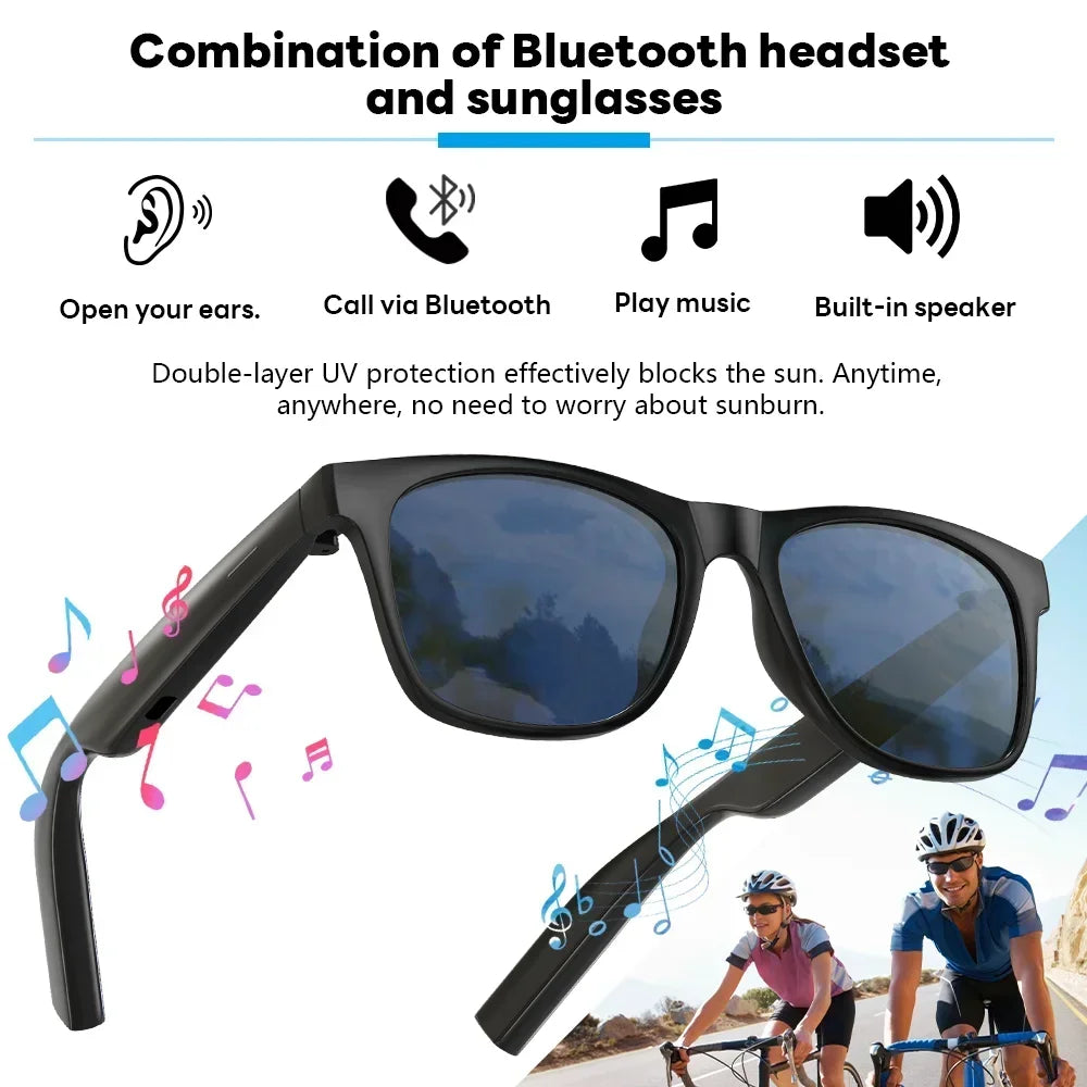 Lenovo AI Smart Glasses Remote Control 8K HD Camera Touch Photo Recording Translator Voice Assistant Music Bluetooth Sunglasses
