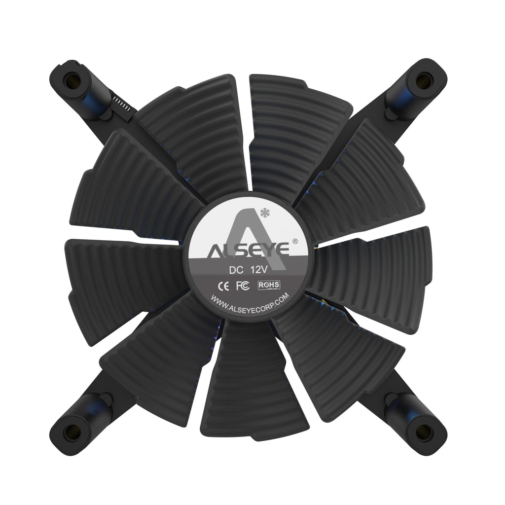 ALSEYE X12 Case cooling fan ARGB light synchronization PWM temperature control Silent frameless fan