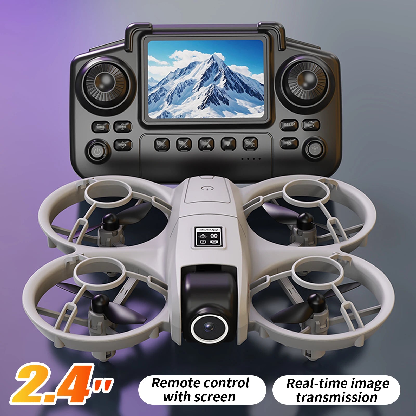 2026 Mini Quadcopter Screen Aerial Photography High-Definition Dual-Camera Foldable 3D Flip App Control Drone Optical Flow