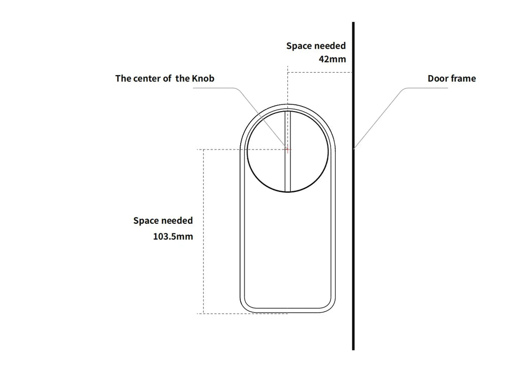CDOK A1Pro Tuya Bluetooth smart lock is installed on the traditional door lock manual knob to achieve smart unlocking