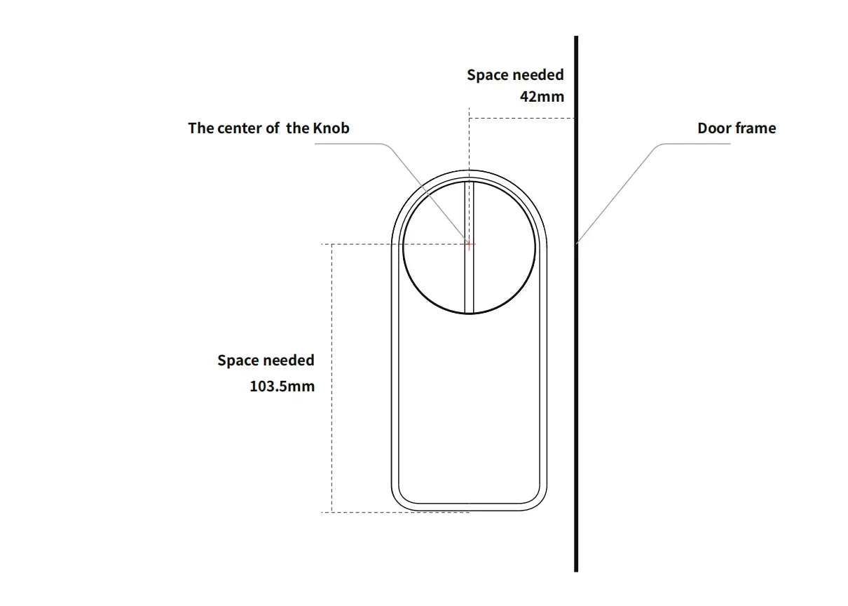 CDOK A1Pro Tuya Bluetooth smart lock is installed on the traditional door lock manual knob to achieve smart unlocking