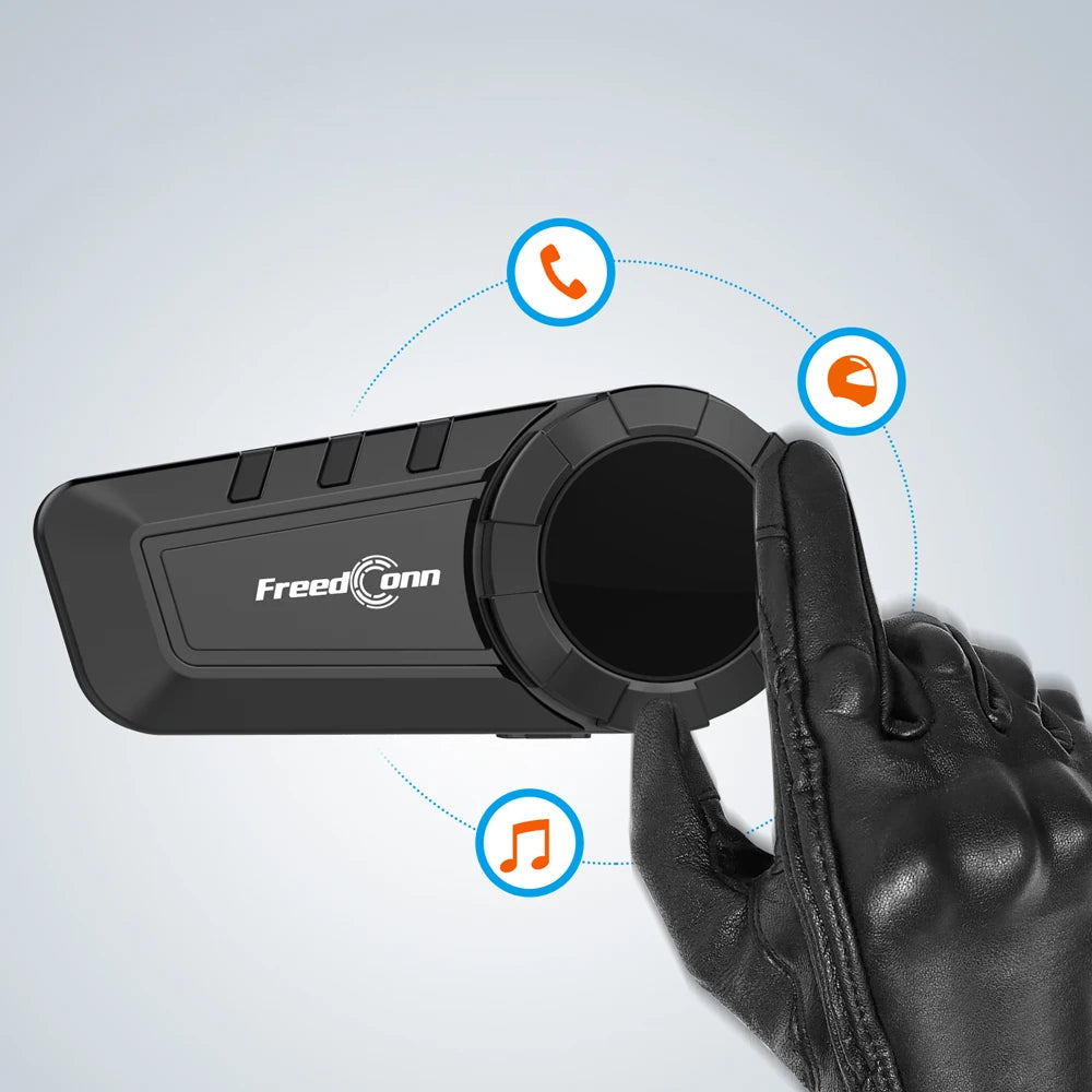 Freedconn KY Pro Motorcycle Intercom Bluetooth helmet Headset Motorbike 6 Riders 1000M Moto Group Waterproof Interphone