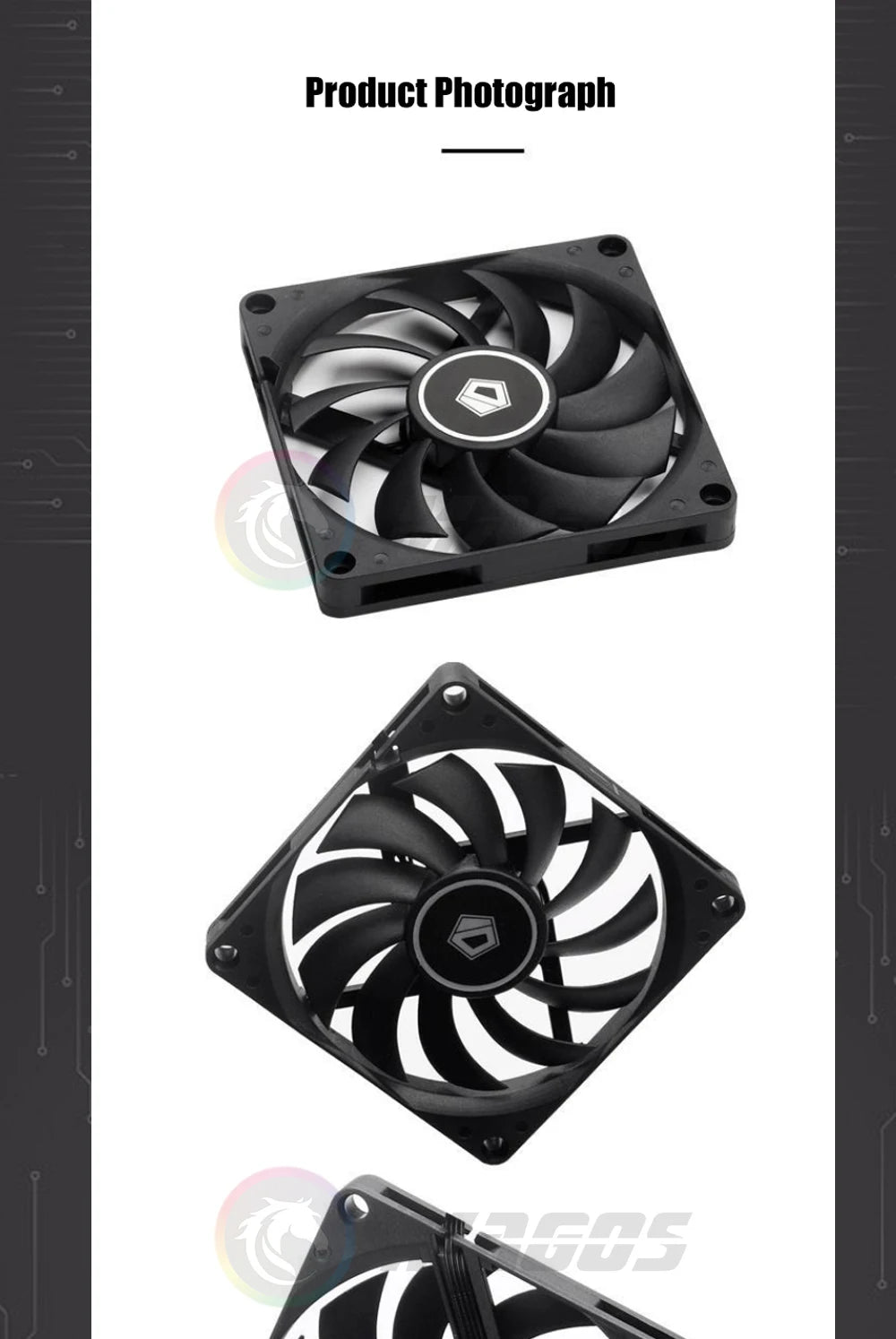 8010 80mmCase Fan Ultra Slim ,White/ Black,10MM Ultra-Thin PWM Temperature Control 8CM Computer CPU Cooling Fan,