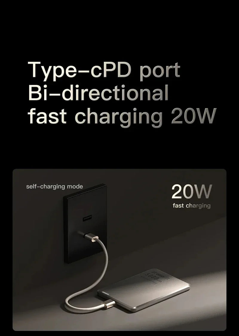 Lenovo 10000mah Magnetic Power Bank Ultra Slim Qi2 Wireless Power bank Portable External Battery for Magsafe for iPhone Samsung