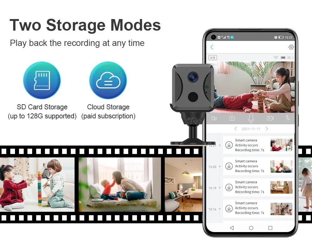 LS VISION 5MP Mini 4G Security Camera SIM Card Wireless Wifi Camera 3800mAh Camcorder PIR Human Detectioon Video Recorder Ubox