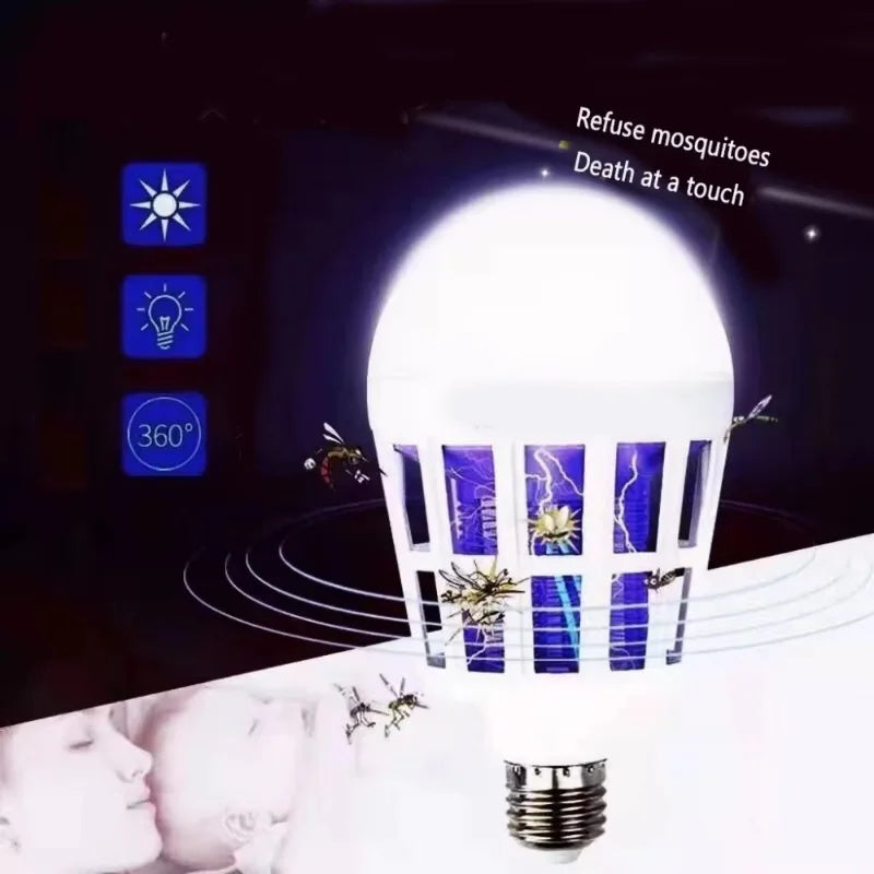 1/5/10pcs Electric Mosquito Zappers Killer Fly Trap Electronic Light Bulb Lamp Home Backyard Indoor Outdoor Mosquito Killer Lamp