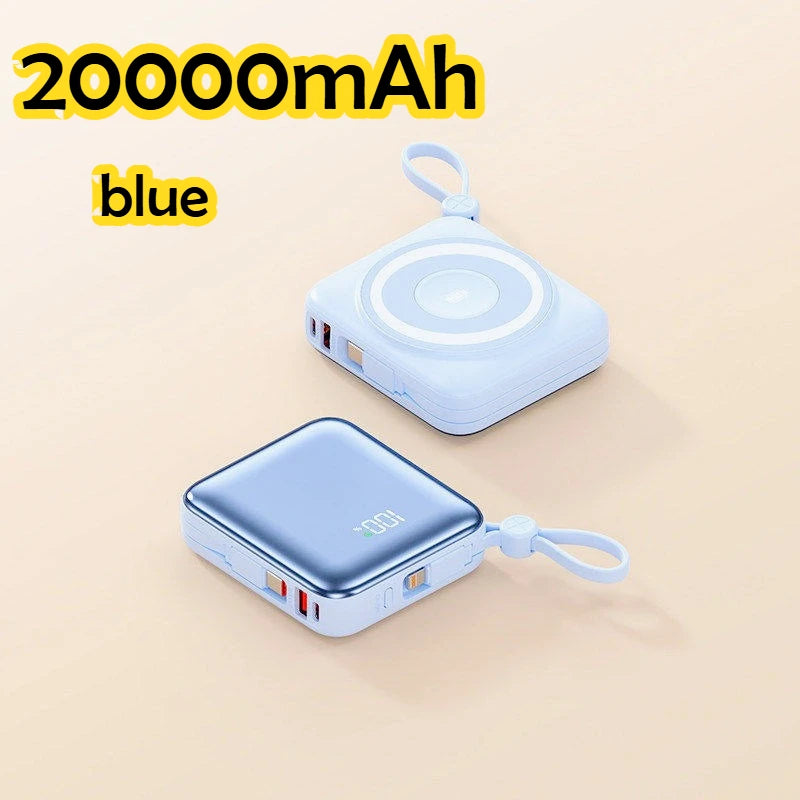 Taepiaai PD20W PowerBank Magnetic 20000mAh Portable Wireless Fast Charging PowerBank for Magsafe for IPhone Huawei Samsung Watch