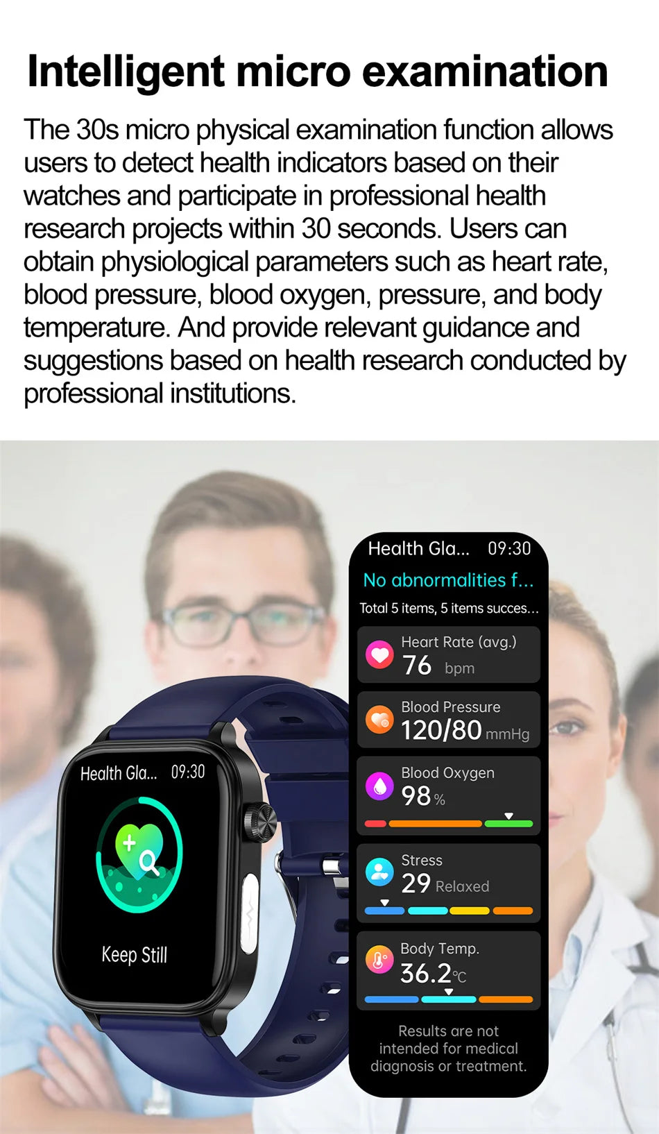 2025 New 24-Hour Health Monitoring Smart Watch Men Uric Acid Blood Lipids Heart Rate Bluetooth Call Smartwatch Women