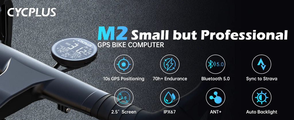 CYCPLUS M2 Wireless GPS Bicycle Computer ANT+ Bluetooth Cycling Road Bike MTB Waterproof Speed Meter Cadence Power Accessories