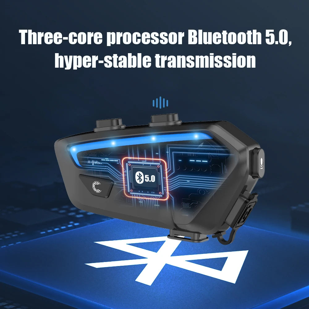 Motorcycle Intercom Bluetooth Helmet Headset Freedconn FX 10 Riders Pair Other Brands Motorbike Interphone Speaker Communicator