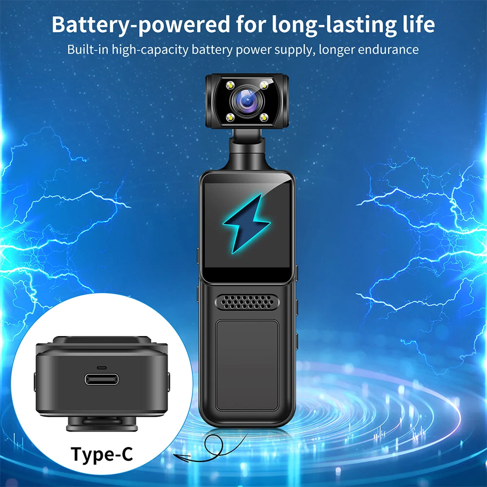 Ultra HD 4K Mini Camera WiFi Portable Small Digital Video Recorder Police BodyCam Infrared Night Vision Miniature Camcorder L10