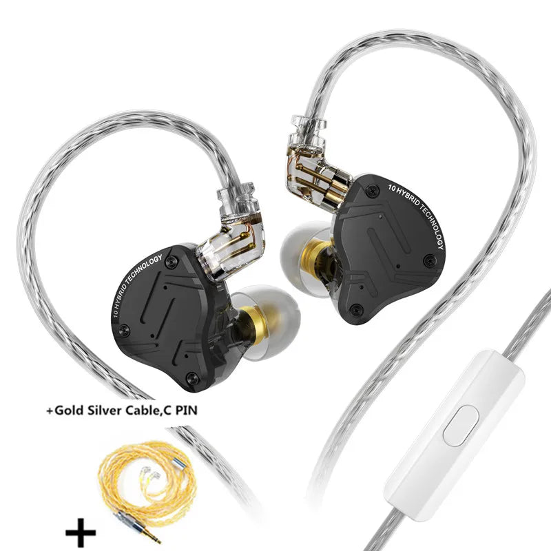 KZ ZS10 PRO X HIFI Bass Metal Hybrid In-ear Earphone Sport Noise Cancelling Headset Earbuds KZ ZSN PRO AS16 PRO AS12 ZSX ZEX