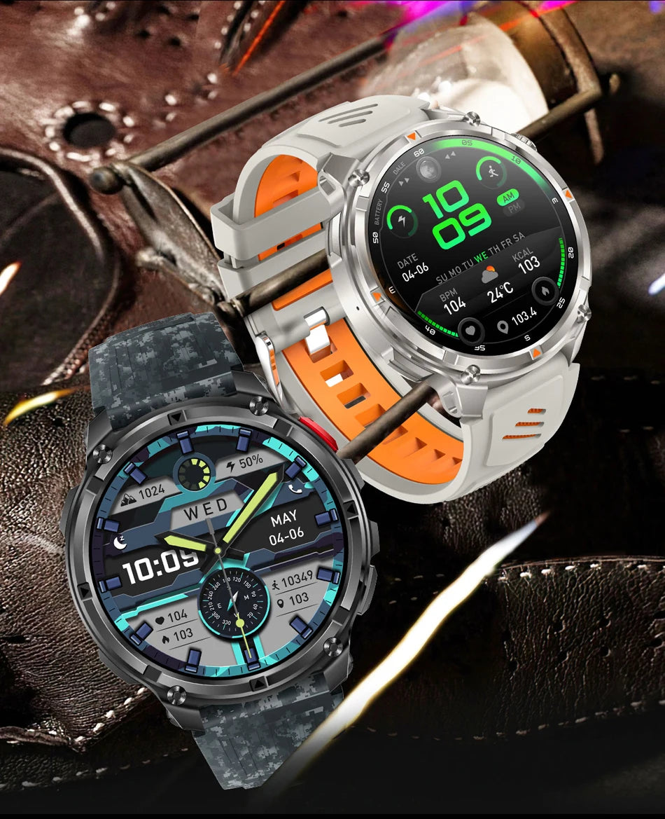2026 New T-Rex3 Ultra 1100mAh Super Capacity Battery Adult Men Smart Watch 1.7" Large Screen Call 5ATM Waterproof Sports Watches