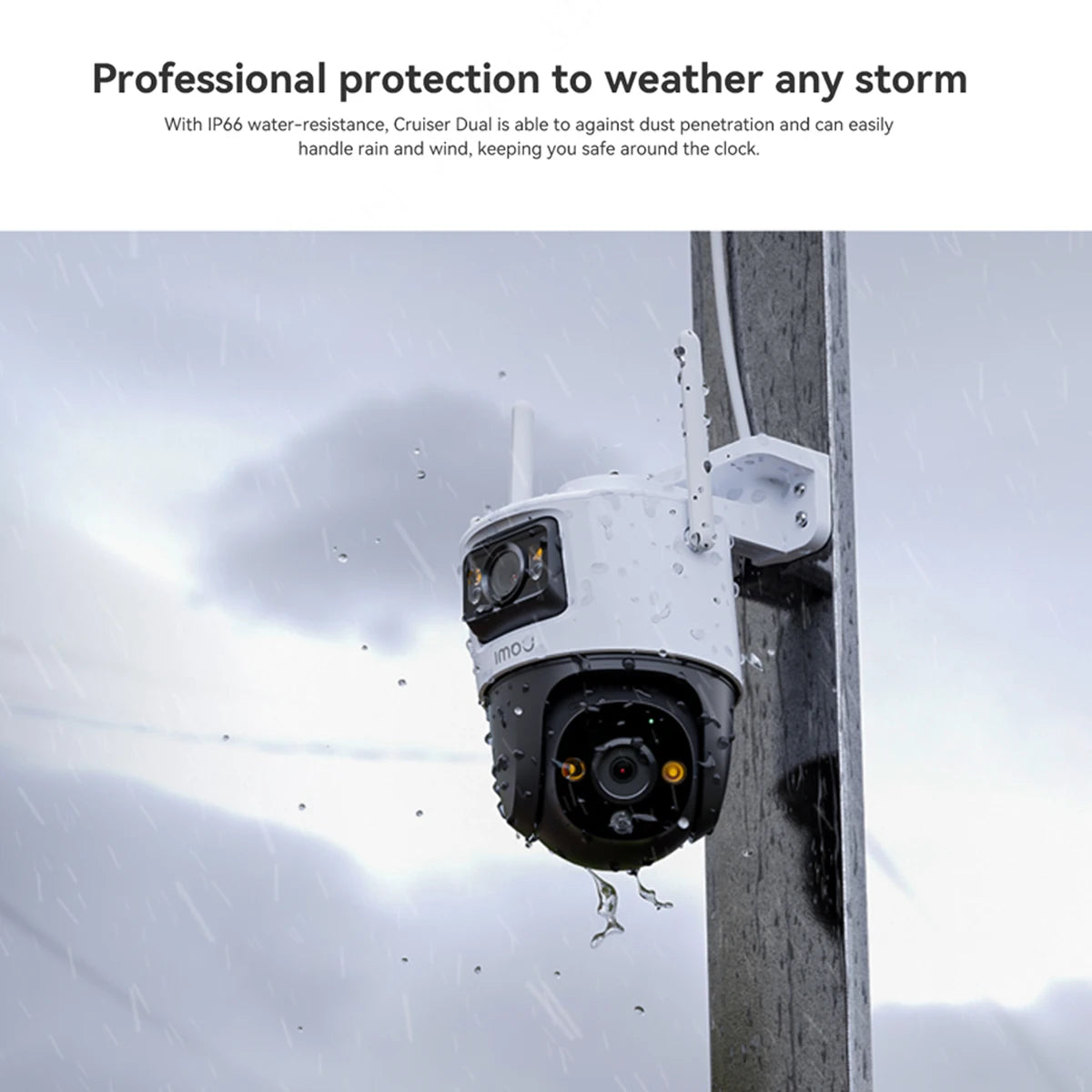 IMOU Cruiser Dual 8MP Dual Lens WiFi Camera Wifi 6 Zoom AI Human Vehicle Detection Smart Color Surveillance Outdoor Camera