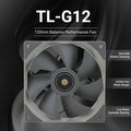Thermalright 120mm Case Fan TL-G12/G12B/G12RB CPU Cooling Fan 120mm Silent-Balance Fan Reverse Airflow Design Fan