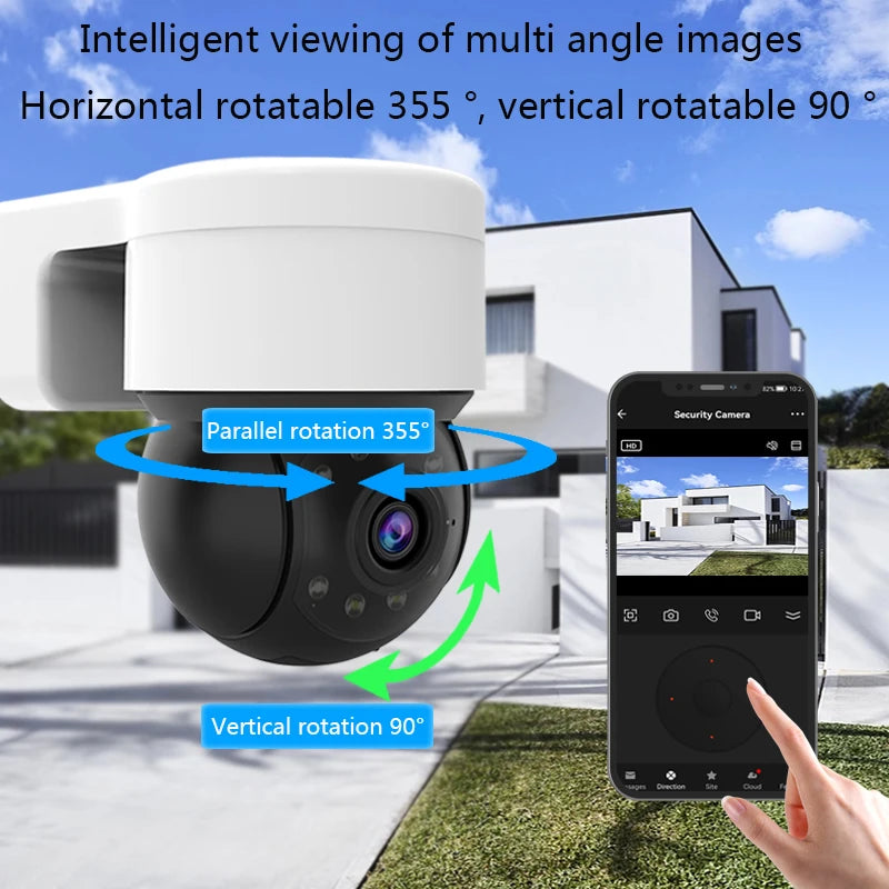 Outdoor Waterproof Wireless 1080P 2MP Camera Tuya Smart Life Home Security PTZ IP Zoom Dome Cameras CCTV Video Surveillance