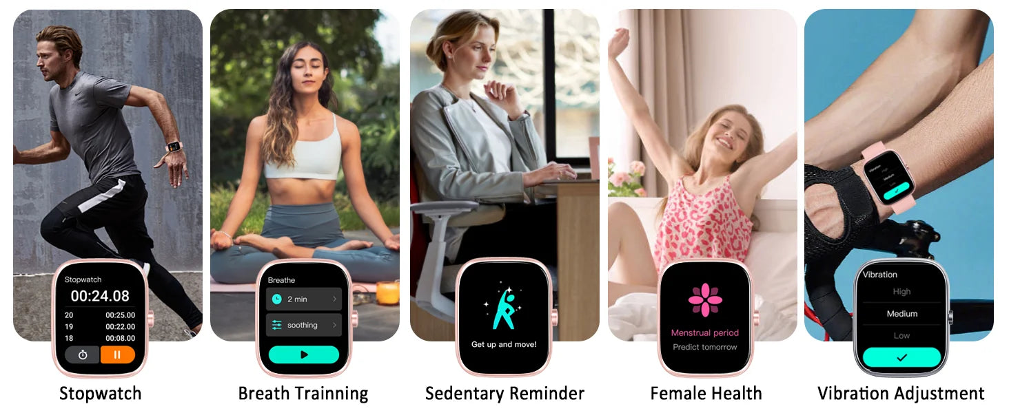 Smart Watch, 1.91" Smartwatch (Answer/Make Call), IP68 Waterproof Fitness Tracker, 110+ Sport Modes, Heart Rate and Sleep Monit