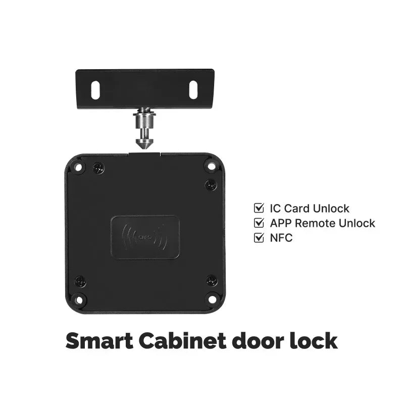 Tuya Bluetooth Smart Wood Cabinet Lock App Remote Control Monitoring Keyless IC Card Unlock Door Locker Furniture Drawer