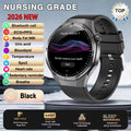 2026 Health Nursing Grade New Blood pressure Smart Watch Men Lipid Uric Acid Tracker ECG+PPG Clock HD Call NFC Smartwatch Women