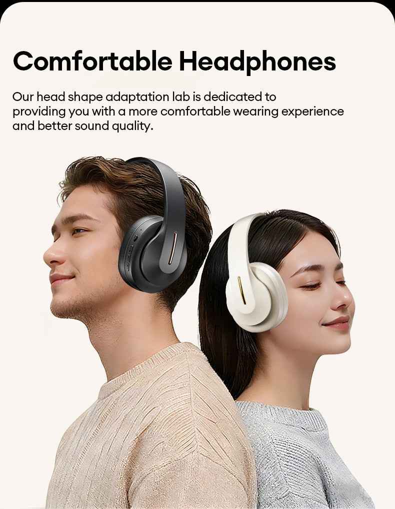 Lenovo LES-107 Wireless Over-Ear Bluetooth Sport Headphones Noise Cancelling Foldable Gaming Headset HiFi Bass Long Battery Life