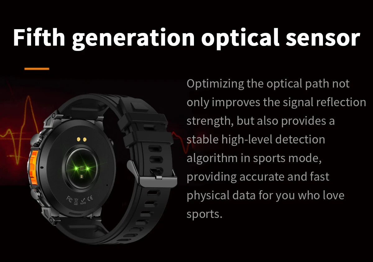 2026 New Outdoor GPS Sports Smartwatches Men Compass 10ATM Waterproof 24/7 Health Monitoring Chat GPT Bluetooth Call Smart Watch