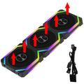 JUMPEAK CS120 ARGB Cooling Fan 360mm 240mm Modular Stackable Splicing PWM Silent 120mm RGB Fans For Gaming PC Case Water Cooler