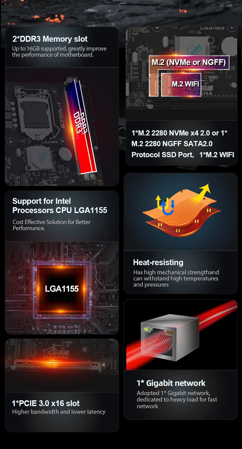 B75 M-I mini ITX Desktop Motherboard LGA 1155 Set with Core I5 3570 CPU 8GB (2*4GB)1600MHz DDR3 PC Memory and Cooler Kit Set b75
