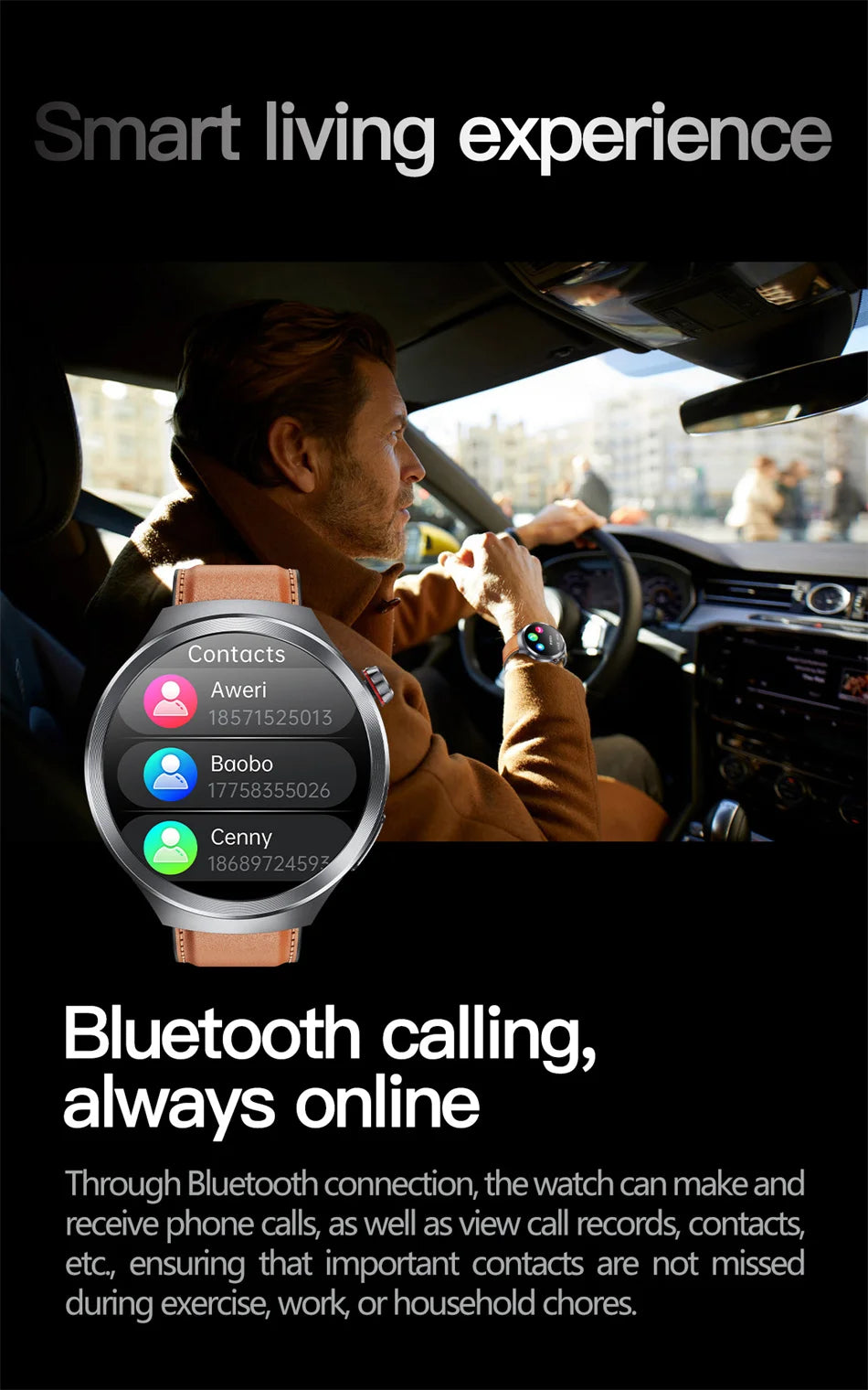 Hospital Level Accurate Measurement Blood Analysis Health Smart Watch ECG Uric Acid Blood Lipids BT Call Smart Watches For man
