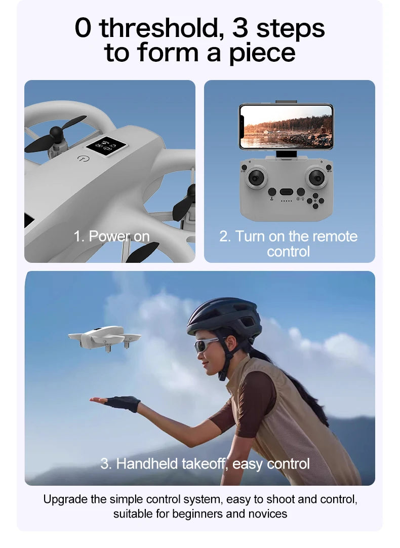 T3/GT3 HD Mini Ultra-Light Drone With Optical Flow & Wifi Image Transmission Obstacle Avoidance Remote Control Quadcopter Toys