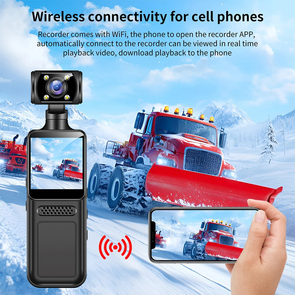 Ultra HD 4K Mini Camera WiFi Portable Small Digital Video Recorder Police BodyCam Infrared Night Vision Miniature Camcorder L10