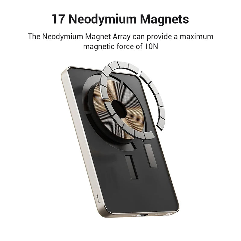 Xiaomi Ultra Slim Magnetic Power Bank 5000mAh WPB0507S Qi 7.5W Wireless Charger for Xiaomi 14 15 iPhone 15 16 MagSafe Charging
