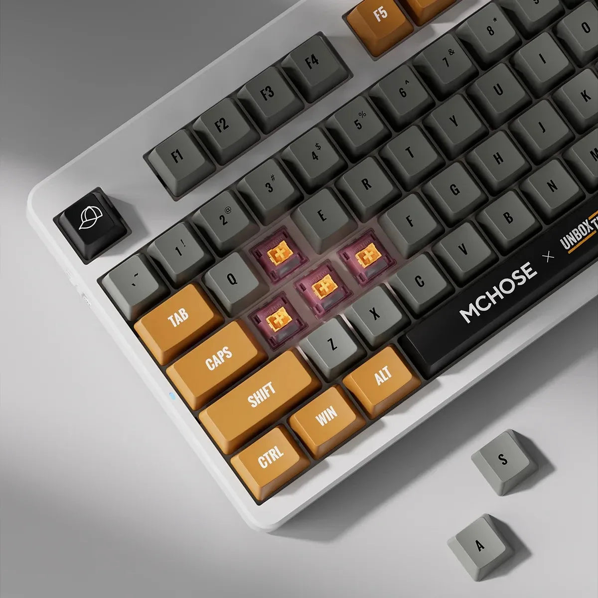 MCHOSE x Unbox Therapy - UT98 Gaming Mechanical Keyboard Wireless Quiet Offices KeyboardRGB Backlit Customized Silent Keyboard