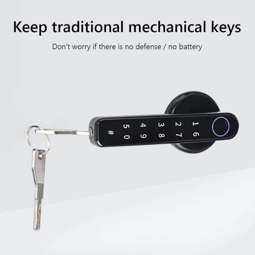 Bluetooth-compatible Fingerprint Door Lock Keyless Entry Electronic Door Knobs Lock Fingerprint Security Handle Lock for Bedroom