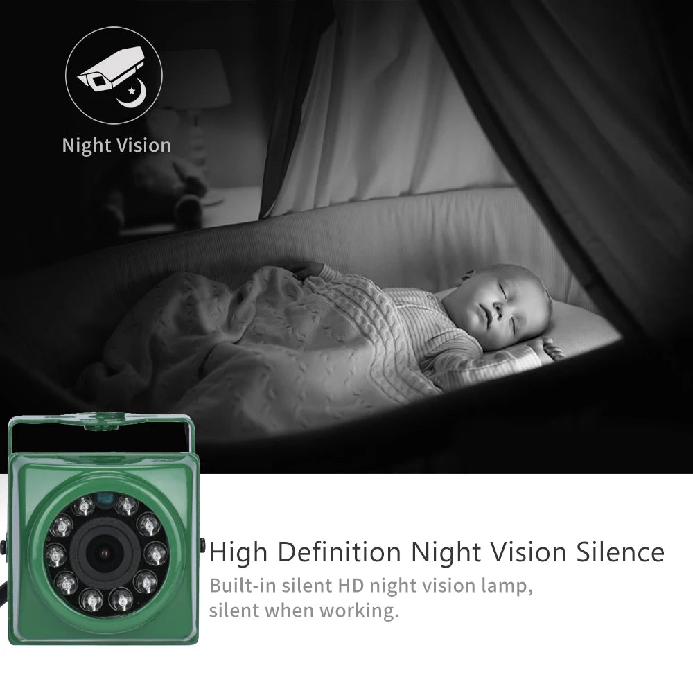 Mini 5MP Security Camera Wireless Outdoor IR CUT 940nm LED WiFi Human Detection IP65 Waterproof Birdcage pet room Wildlife Cam