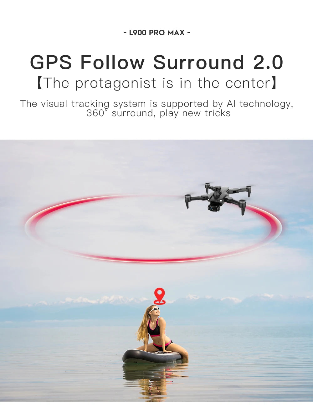 L900 Pro SE MAX GPS Drone 4K Professional With Camera WIFI 360 Obstacle Avoidance FPV Brushless Motor RC Quadcopter Mini Drone