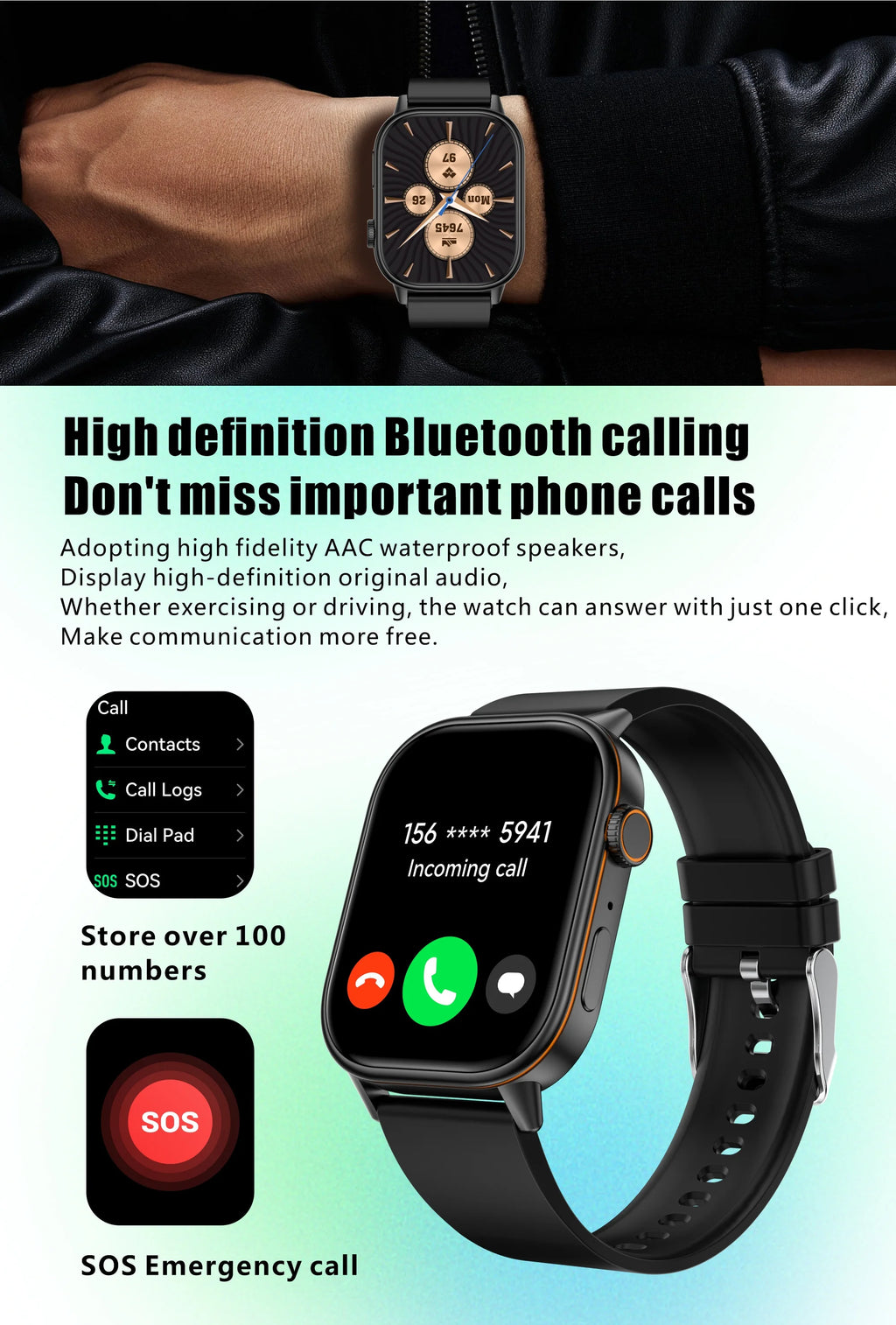 New For Android iOS Outdoor GPS SmartWatch Men 2.01" HD AMOLED Compass 420mAh 178+Sport Mode Waterproof Bracelet Smartwatch 2026