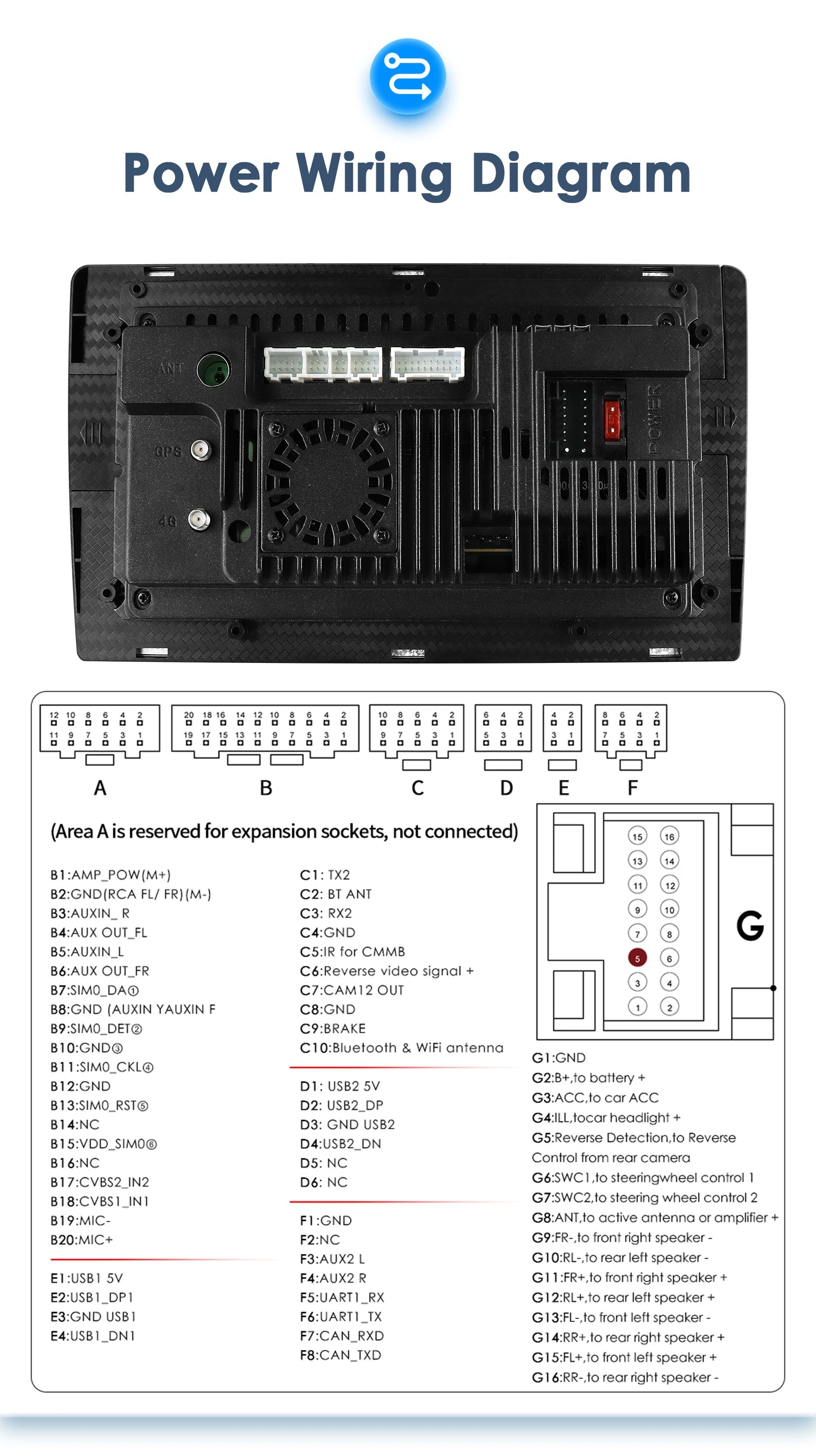 For Ford Fiesta Mk7 2009-2017 Wireless CarPlay for Apple Android Auto Car Radio GPS RDS WiFi 4G 8Core Multimedia Stereo 2din SWC