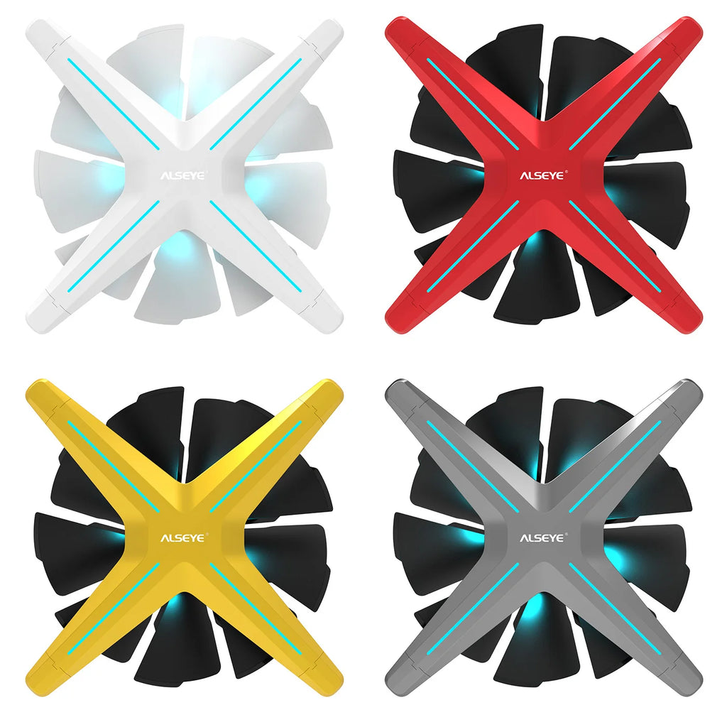 ALSEYE X12 Case cooling fan ARGB light synchronization PWM temperature control Silent frameless fan