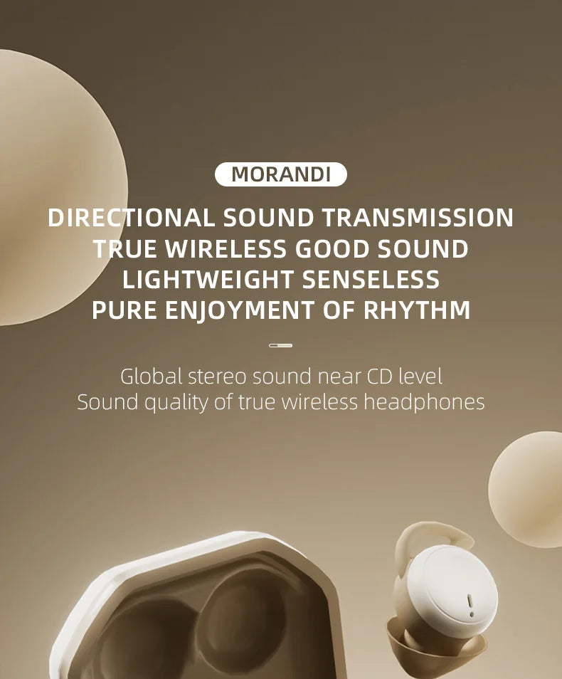 Wireless Earbuds for Sleeping invisible Small Bluetooth Eraphones Mini Comfortable Noise Blocking for Side Sleeping Home Work