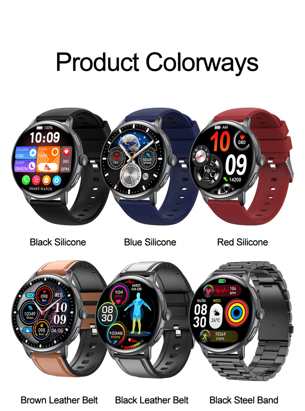 2026 New AI Accurate Diagnosis Body Fat Uric Acid BP ECG SmartWatch HD AMOLED Screen call Sport Health Smart watch For Men women