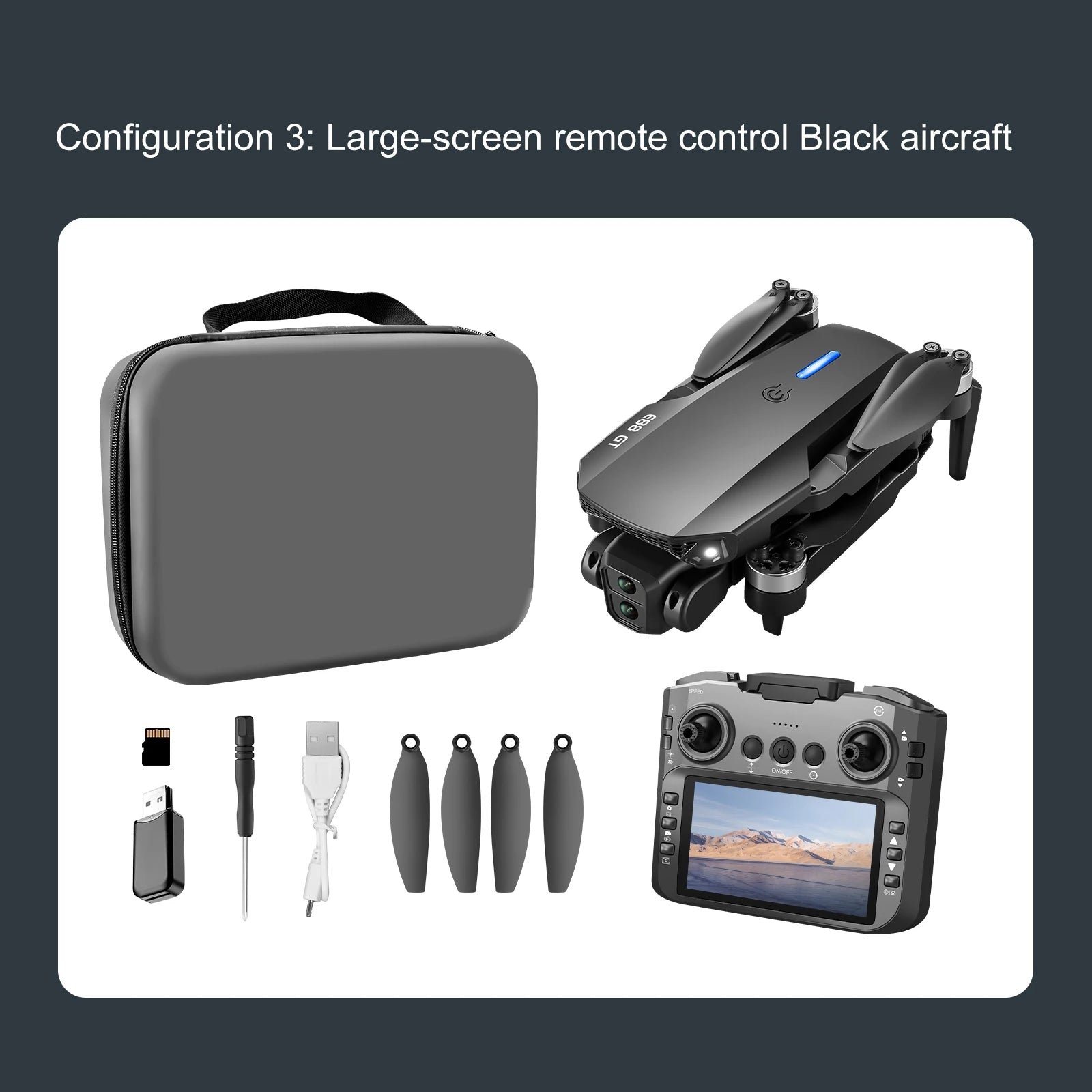 2026 E88 PRO RC Toy Mini Drone With 4.3 Inch Screen Drones HD Camera WiFi FPV Height Maintain FPV Quadcopter Beginner Drone