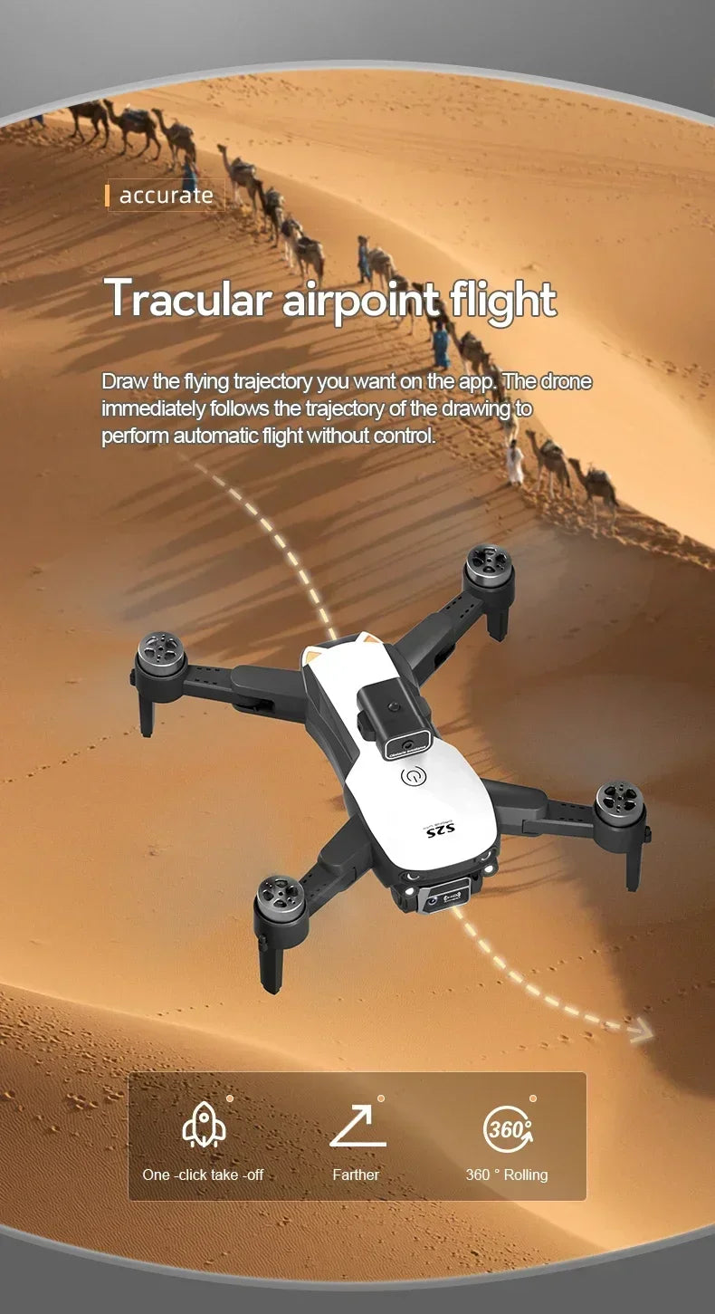 S2S Mini Drone 8K Professional HD Dual Camera Obstacle Avoidance Brushless Motor Foldable Rc Quadcopter Toys Gifts MIJIA