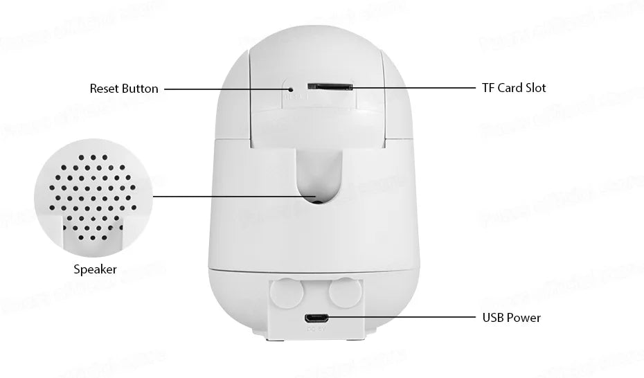 FUERS 5MP HD Indoor Security WIFI Camera For Baby Monitor Dog Camera Motion Detection Tuya Smart Home Works With Alexa