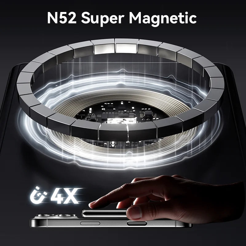 KUULAA Qi2 Magnetic Power Bank 10000mAh PD20W Portable Charger Wireless External Battery for iPhone17 16 15 14 Pro Max Powerbank
