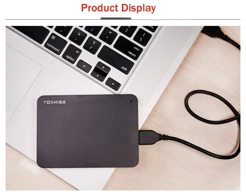 A3  A5 HDTB410YK3AA Canvio Basics For Toshiba 500GB 1TB 2TB Portable External Hard Drive USB 3.0, Black