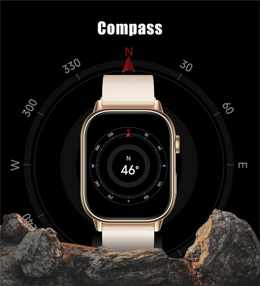 New For Android iOS Outdoor GPS SmartWatch Men 2.01" HD AMOLED Compass 420mAh 178+Sport Mode Waterproof Bracelet Smartwatch 2026