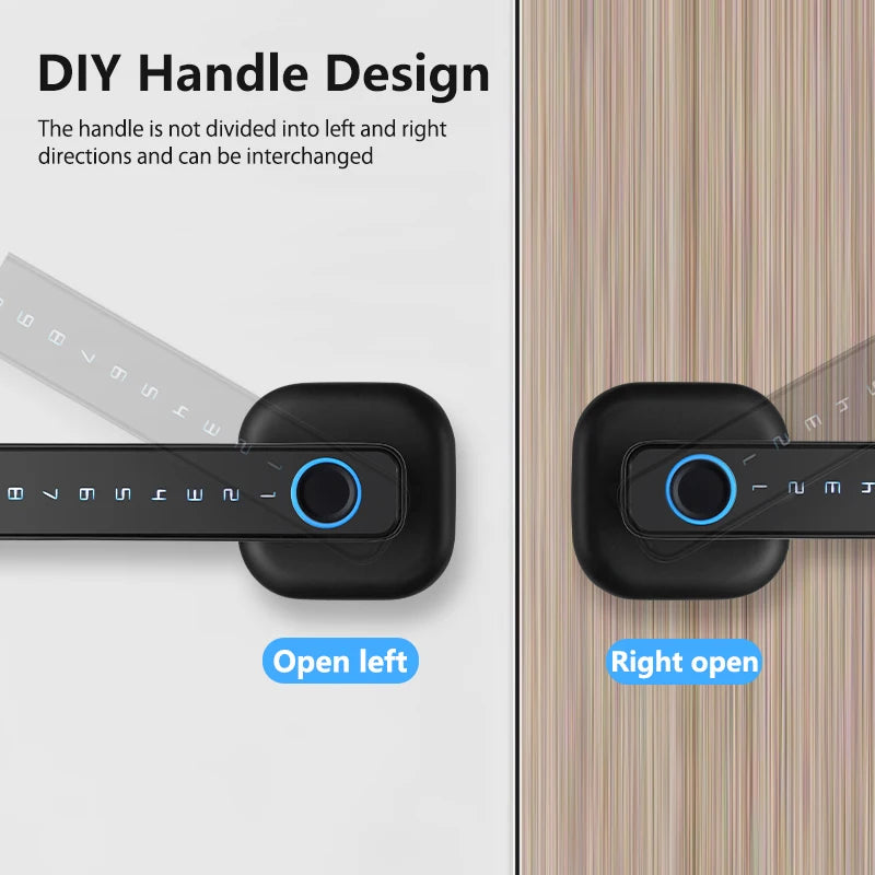 CDOK 2025 New M6 Tuya Bluetooth smart lock, door lock, fingerprint lock, password lock, multiple unlocking methods