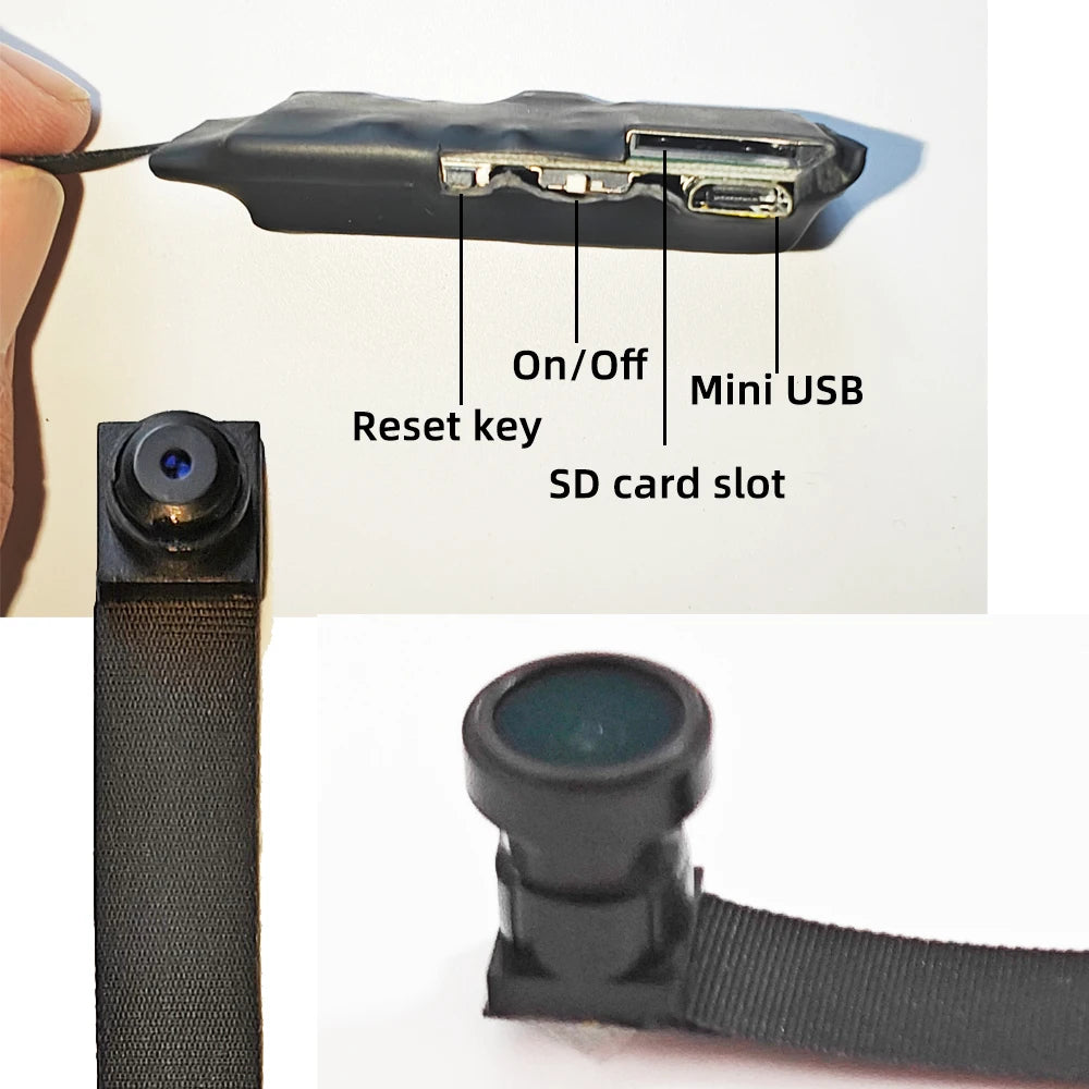 4K HD mini WiFi camera, supports remote viewing, motion detection, DIY small home nanny style HD wireless camera