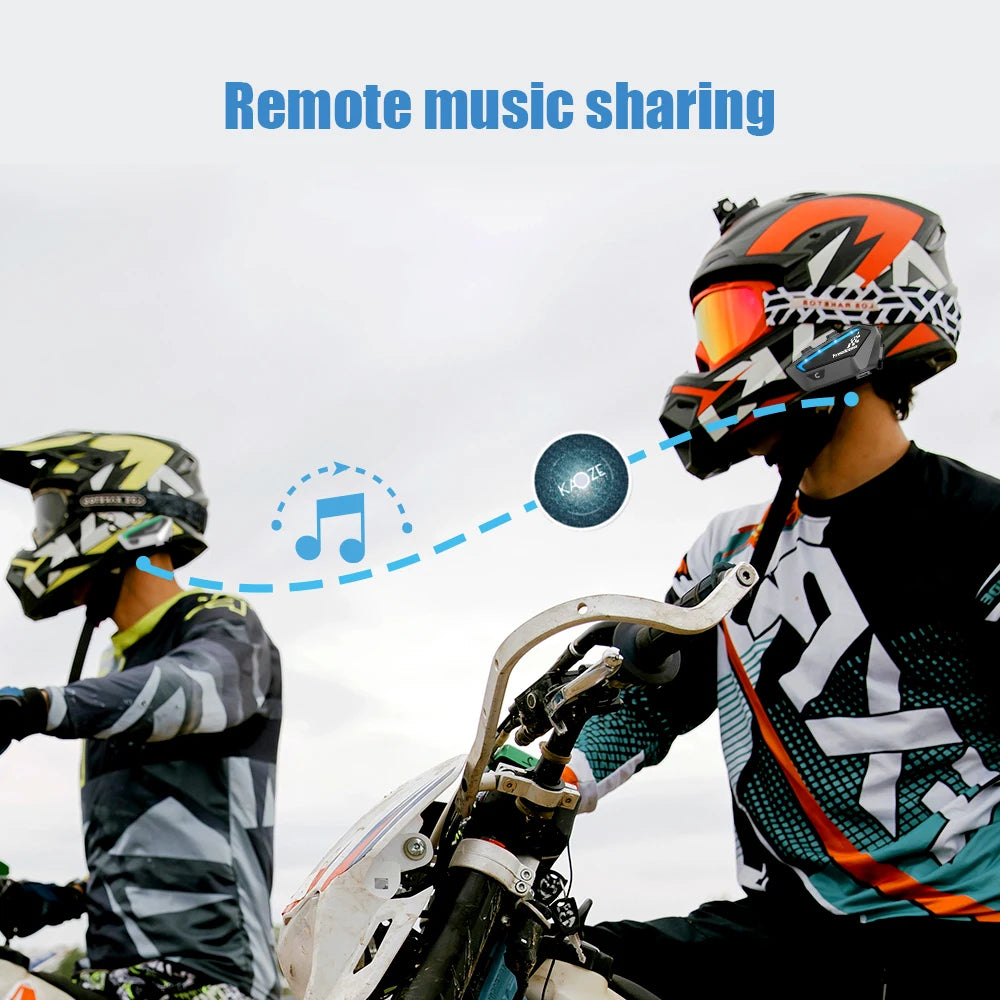 Motorcycle Intercom Bluetooth Helmet Headset Freedconn FX 10 Riders Pair Other Brands Motorbike Interphone Speaker Communicator