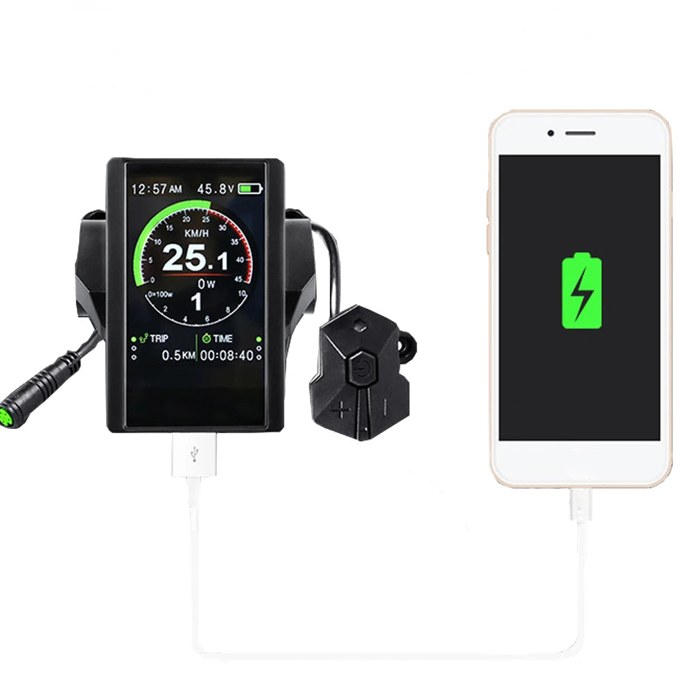 Electric Bicycle LCD Display Indicator for Bafang/ 8fun Mid Drive Motor C965 C18 850C 750C Bluetooth for Ebike Conversion Kit